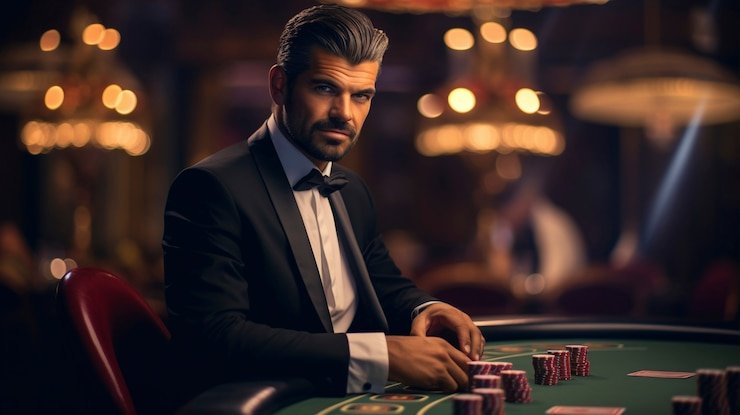 Live blackjack table at Money Train on slot6000 login with professional dealer and HD broadcast setup